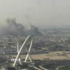 Khói bốc lên sau các vụ nổ ở Doha, Qatar ngày 9/9/2025. (Ảnh: IRNA/TTXVN)