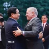 Thủ tướng Phạm Minh Chính hội kiến Quốc vương Jordan Abdullah II Ibn Al Hussein. (Ảnh: Dương Giang/TTXVN)