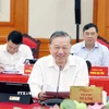 Tổng Bí thư Tô Lâm phát biểu tại buổi làm việc. (Ảnh: Thống Nhất/TTXVN)