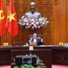 Thủ tướng Phạm Minh Chính chủ trì cuộc họp. (Ảnh: Dương Giang/TTXVN)