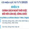 Cán bộ, công chức khi nghỉ thôi việc sẽ được hưởng những chính sách gì?