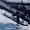Tàu USS Columbia, tàu ngầm tấn công lớp Los Angeles của Hải quân Mỹ. (Ảnh: Yonhap/TTXVN)