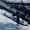 Tàu USS Columbia, tàu ngầm tấn công lớp Los Angeles của Hải quân Mỹ. (Ảnh: Yonhap/TTXVN)