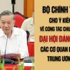Bộ Chính trị cho ý kiến về chuẩn bị Đại hội Đảng bộ các cơ quan Đảng Trung ương