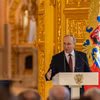 Tổng thống Nga Vladimir Putin phát biểu tại thủ đô Moskva. (Ảnh: THX/TTXVN)