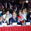 Thủ tướng Phạm Minh Chính dự Lễ bế mạc Triển lãm thành tựu đất nước “80 năm hành trình Độc lập -Tự do - Hạnh phúc”. (Ảnh: Dương Giang/TTXVN)
