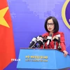 Người phát ngôn Bộ Ngoại giao Phạm Thu Hằng. (Ảnh: Minh Đức/TTXVN)
