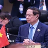 Thủ tướng Phạm Minh Chính dự Hội nghị Cấp cao ASEAN-Liên hợp quốc lần thứ 15. (Ảnh: Dương Giang/TTXVN)