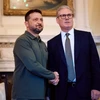 Tổng thống Ukraine Volodymyr Zelensky và Thủ tướng Anh Keir Starmer. (Nguồn: ukrinform.net)