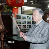 Tổng Bí thư Tô Lâm dâng hương tại Khu lưu niệm đồng chí Tô Hiệu, tỉnh Hưng Yên. (Ảnh: Thống Nhất/TTXVN)