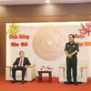 Trung tướng Nguyễn Xuân Dắt, Tư lệnh Quân khu 9 phát biểu. (Ảnh: Ngọc Thiện/TTXVN)