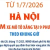 Từ 1/7/2026, Hà Nội cấm xe môtô xăng tại 9 phường theo khung giờ