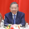 Tổng Bí thư, Chủ tịch nước Tô Lâm điện đàm trực tuyến với Tổng thống Liên bang Thụy Sĩ Guy Parmelin. (Ảnh: Thống Nhất/TTXVN)