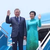 Tổng Bí thư Tô Lâm và Phu nhân rời Hà Nội, lên đường thăm cấp Nhà nước Kazakhstan, Azerbaijan, Belarus và thăm chính thức Liên bang Nga. (Ảnh: Thống Nhất/TTXVN)