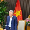 Phó Thủ tướng Thường trực Nguyễn Hòa Bình phát biểu tại cuộc họp. (Ảnh: Chu Thanh Vân/TTXVN)