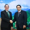 Thủ tướng Phạm Minh Chính tiếp Bộ trưởng Bộ Ngoại giao Cuba Bruno Rodríguez Parrilla. (Ảnh: Dương Giang/TTXVN)