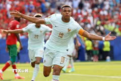 Mbappe tỏa sáng để đưa Pháp tiến vào bán kết World Cup 2026. (Ảnh: AFP/TTXVN)