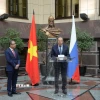 Ngoại trưởng Nga Sergei Lavrov phát biểu tại Lễ khai mạc. (Ảnh: TTXVN)