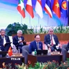 Thủ tướng Phạm Minh Chính dự phiên Đối thoại của lãnh đạo ASEAN với đại diện Hội đồng liên Nghị viện ASEAN (AIPA). (Ảnh: Dương Giang/TTXVN)