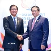 Thủ tướng Phạm Minh Chính gặp Tổng thống Philippines Ferdinand Marcos Jr.. (Ảnh: Dương Giang/TTXVN)