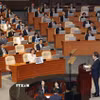 Tổng thống Hàn Quốc Lee Jae Myung phát biểu trước Quốc hội tại Thủ đô Seoul ngày 26/6/2025. (Ảnh: Yonhap/TTXVN)