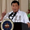 Ông Rodrigo Duterte, lúc đang là Tổng thống Philippines, phát biểu tại một sự kiện ở Manila ngày 19/12/2016. (Ảnh: Reuters/TTXVN)