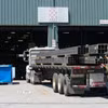 Xe tải chở thép thành phẩm tại một công ty thép ở Delta, tỉnh British Columbia (Canada) ngày 3/6/2025. (Ảnh: THX/TTXVN)