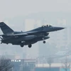 Máy bay chiến đấu F-16 của Không lực Mỹ. (Ảnh: Yonhap/TTXVN)
