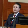 Ông Yoon Suk Yeol tại Tòa án Hiến pháp ở Seoul (Hàn Quốc) ngày 20/2/2025. (Ảnh: THX/TTXVN)