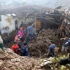 Hiện trường một vụ sập mỏ vàng ở làng Kinande, tỉnh Tây Kalimantan (Indonesia) hồi năm 2022. (Ảnh: Antara/ TTXVN)