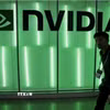 Biểu tượng của Tập đoàn Nvidia tại một triển lãm máy tính ở Đài Loan (Trung Quốc). (Ảnh: Reuters/TTXVN)