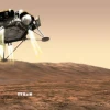 Tàu đổ bộ Sao Hỏa InSight của NASA. (Ảnh: Getty Images/TTXVN)