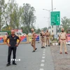 Lực lượng an ninh Ấn Độ được triển khai tại khu vực Amritsar, bang Punjab (Ấn Độ), ngày 7/5/2025. (Ảnh: ANI/TTXVN)