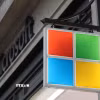 Biểu tượng Microsoft. (Ảnh: THX/TTXVN)