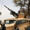 Các lực lượng an ninh Syria được triển khai tại thị trấn Ashrafiyat Sahnaya, phía Tây Nam Damascus (Syria) ngày 30/4/2025. (Ảnh: THX/TTXVN)
