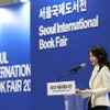 Bà Kim Keon Hee phát biểu tại một sự kiện ở Seoul (Hàn Quốc) hồi năm 2023. (Ảnh: Yonhap/TTXVN)