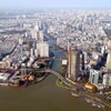 Một góc Thành phố Hồ Chí Minh bên sông Sài Gòn, khu vực Bến Nhà Rồng. (Ảnh: Tuấn Anh/TTXVN)