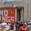 Tuần hành phản đối chính sách của Tổng thống Mỹ Donald Trump tại Huston, Texas ngày 14/6/2025. (Ảnh: THX/TTXVN)