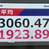 Bảng chỉ số chứng khoán tại Tokyo (Nhật Bản), ngày 8/4/2025. (Ảnh: Kyodo/TTXVN)