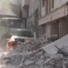 Tòa nhà bị phá hủy sau cuộc tấn công của Israel tại Tehran (Iran). (Ảnh: THX/TTXVN)