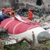 Hiện trường vụ tai nạn máy bay Boeing 787-8 của hãng hàng không Air India tại Ahmedabad (Ấn Độ) ngày 12/6/2025. (Ảnh: ANI/TTXVN)