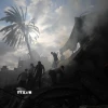 Các tòa nhà bị phá hủy sau cuộc không kích của Israel tại Rafah, Dải Gaza. (Ảnh: THX/TTXVN)