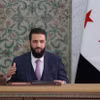 Tổng thống lâm thời Syria Ahmed al-Sharaa phát biểu tại Damascus, ngày 13/3/2025. (Ảnh: AA/TTXVN)