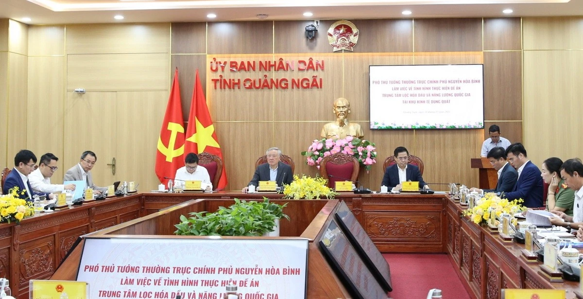 Mở cơ chế đặc thù cho trung tâm lọc hóa dầu và năng lượng tại Khu kinh tế Dung Quất