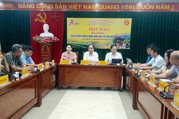 Thái Nguyên tổ chức họp báo về Giải vô địch châu Á Muay năm 2025 lần đầu Việt Nam đăng cai. (Nguồn: TTXVN)