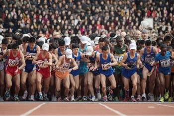 Hình ảnh tại giải chạy diễn ra trước khi bùng phát dịch Covid-19. (Nguồn: AFP/Getty Images) 