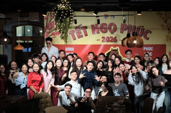 Sự kiện thu hút đông đảo đoàn viên, thanh niên Việt Nam đang học tập và sinh sống tại Moskva tham dự. (Ảnh: Trần Hải/TTXVN)