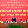 Chủ tịch Quốc hội Trần Thanh Mẫn chủ trì hội thảo. (Ảnh: Doãn Tấn/TTXVN) 