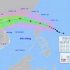 Hình ảnh vị trí và đường đi của bão RAGASA lúc 14h ngày 21/9/2025. (Nguồn: Trung tâm Dự báo Khí tượng Thủy văn Quốc gia)