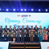 Bộ trưởng Cộng đồng Văn hóa-Xã hội các nước ASEAN chụp ảnh chung tại Hội nghị ASCC 33. (Ảnh: Hằng Linh/TTXVN)